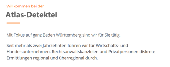 Privat- und Wirtschaftsdetektei für Baden-Württemberg, Offenburg, Villingen-Schwenningen, Konstanz, Heilbronn, Pforzheim, Karlsruhe, Baden-Baden oder Freiburg (Breisgau), Friedrichshafen, Ulm